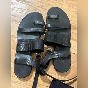 Rag & Bone Black Leather Sandals